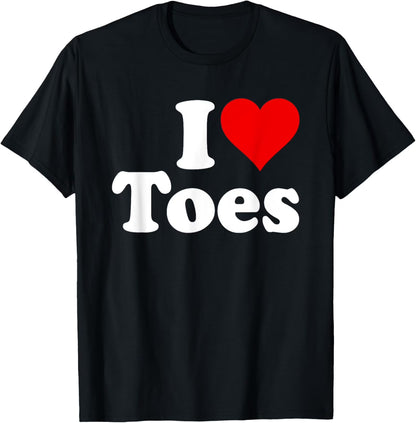 Men&Women, I Heart Toes, I Love Toes, T-Shirt.